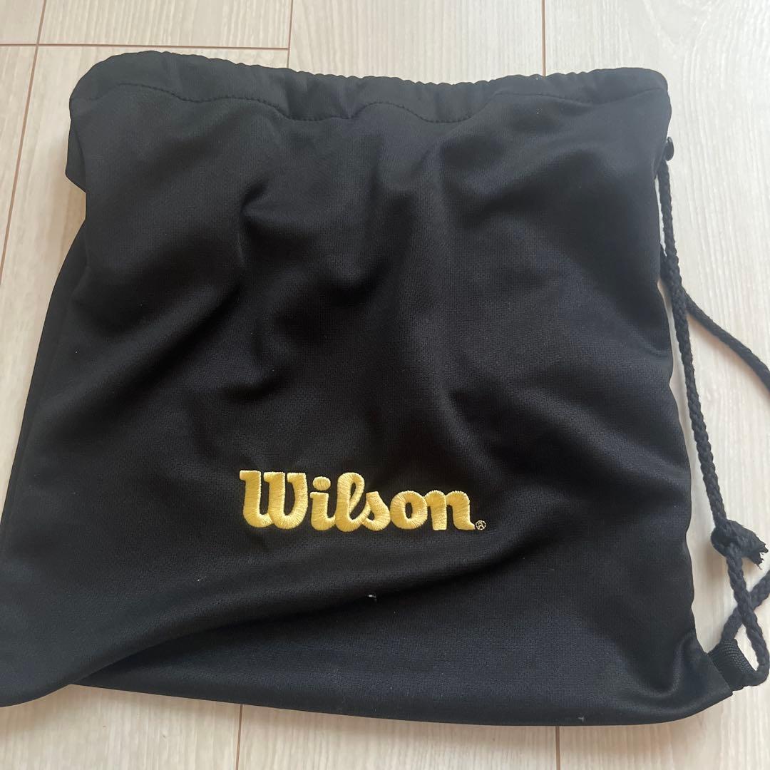 Wilson 野球グローブ レッド/ゴールド　左用軟式