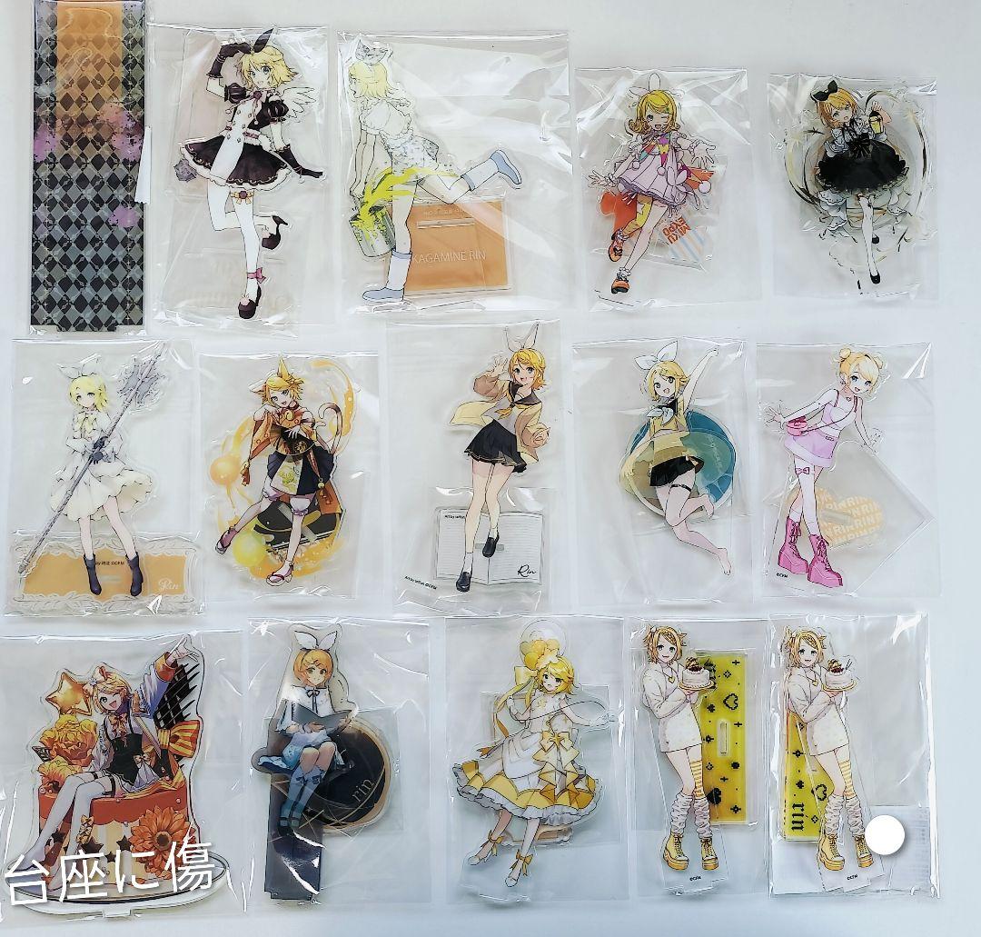 鏡音リン　缶バッジ　アクリルスタンド　カード　チェキ　タペストリー　特典　色紙