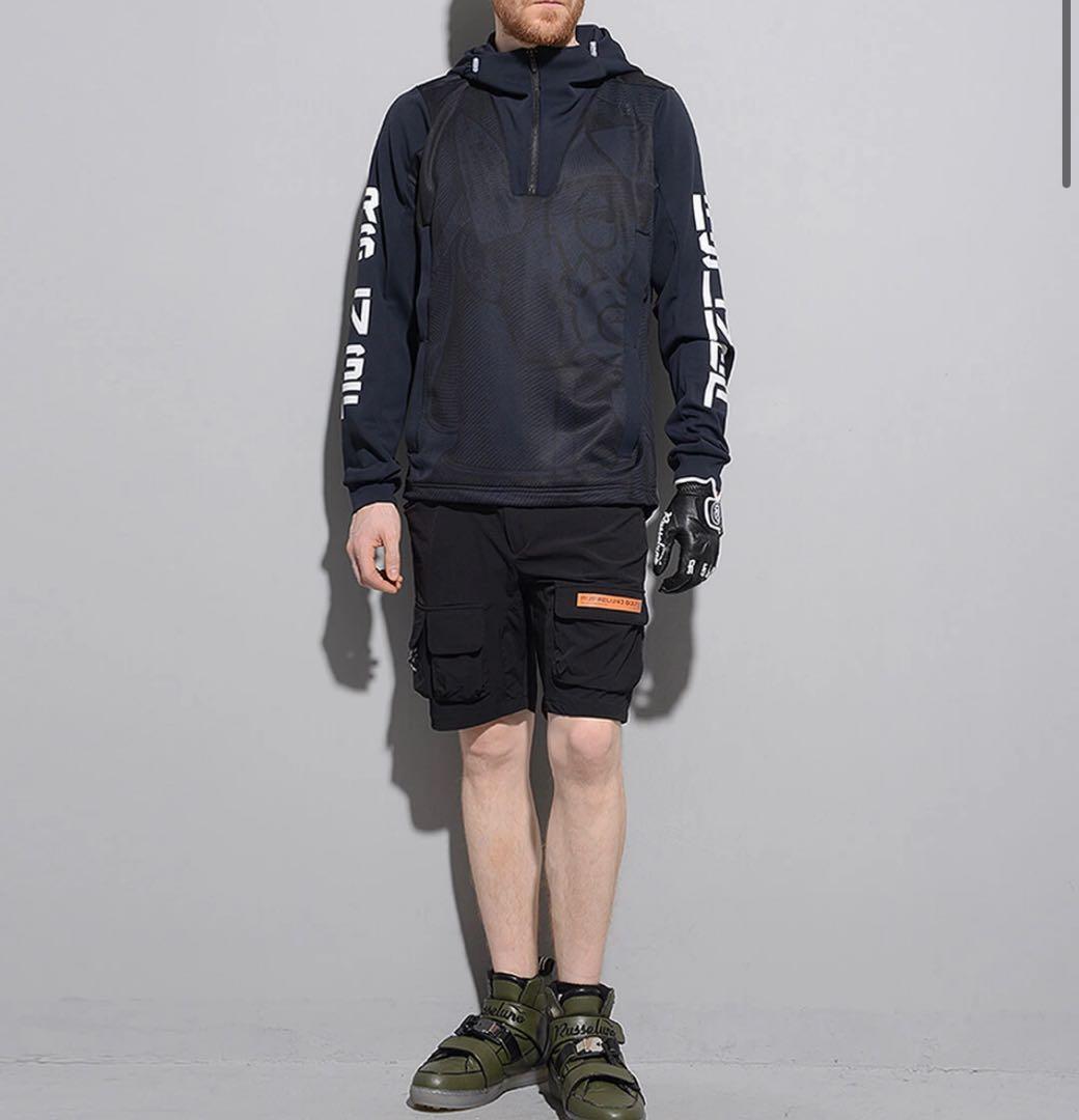 新品　ラッセルノ　パーカー　長袖シャツ　フーディ　ハーフジップ　ネイビー　6