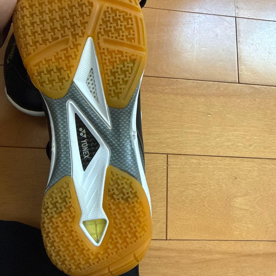 YONEX バドミントンシューズパワークッション 65 ブラック/イエロー