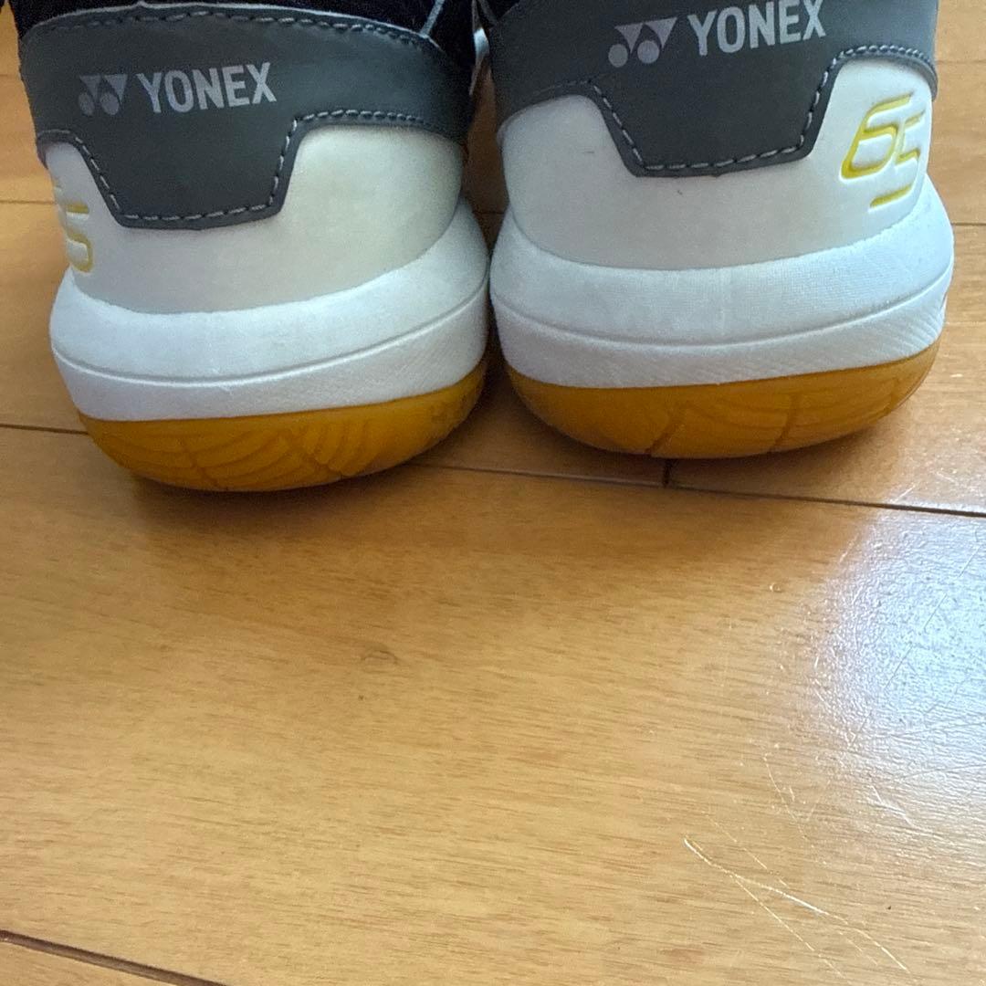 YONEX バドミントンシューズパワークッション 65 ブラック/イエロー