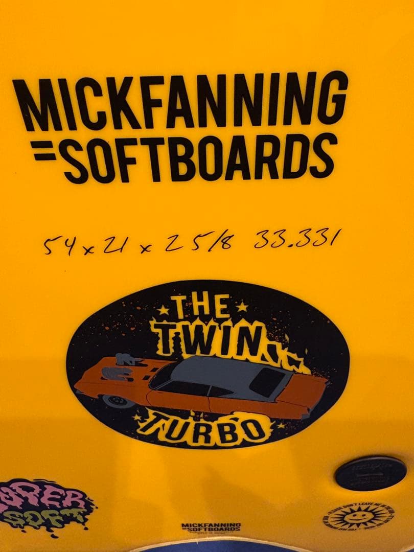MF ソフトボード　twinturbo ツインフィン　サーフボード