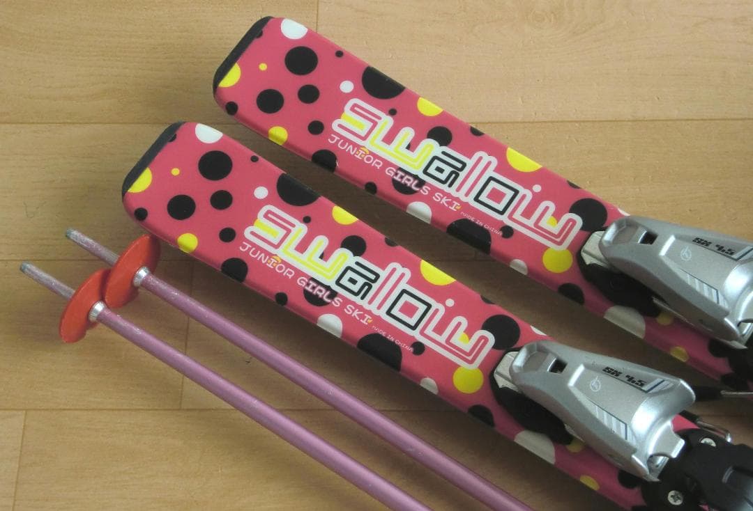 ■■送料無料■SWALLOW■子供用スキーセット■板120靴21■WAX済■■