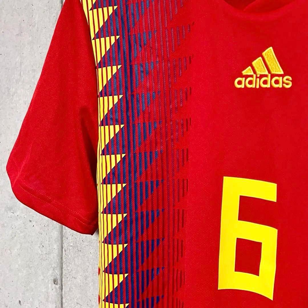 【新品/タグ付き】2018ロシアW杯 スペイン代表 ♯6 イニエスタ【Lサイズ】