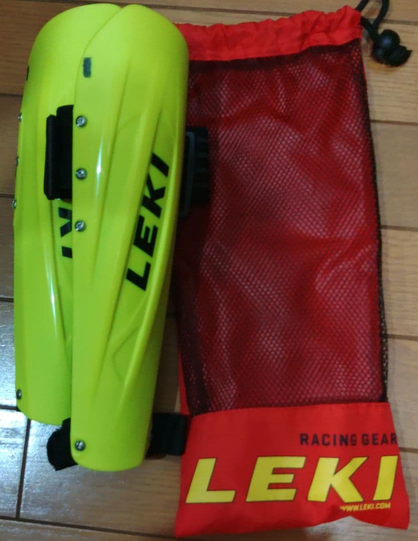 LEKI スキーアームガード L　蛍光イエロー
