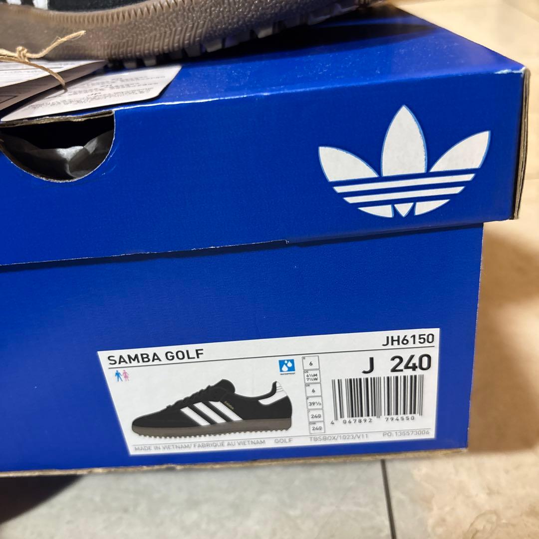 新品 室内試着のみ定価¥19800 adidas Golf SAMBA 24cm