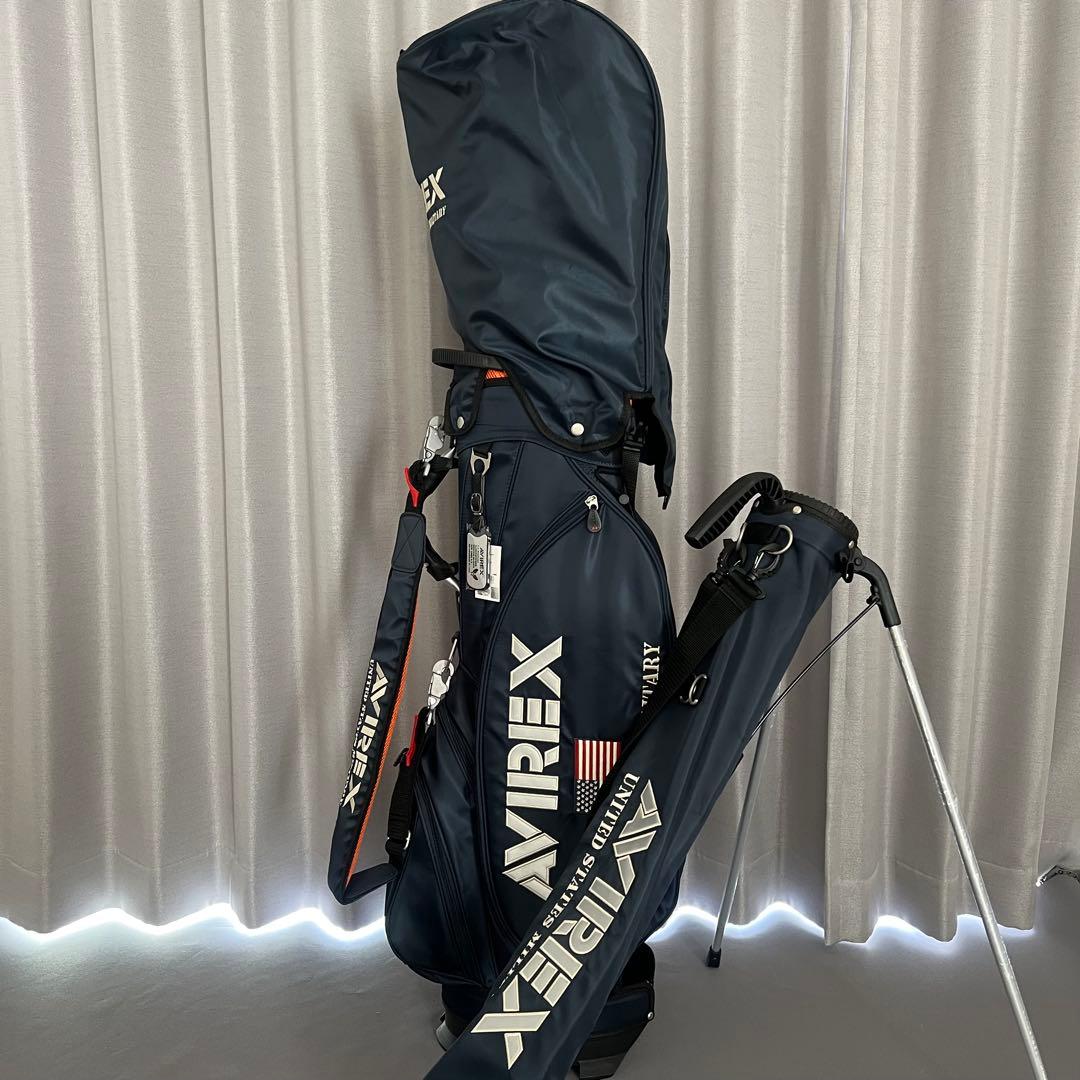 【新品】AVIREX GOLF アヴィレックスゴルフ　キャディバッグ