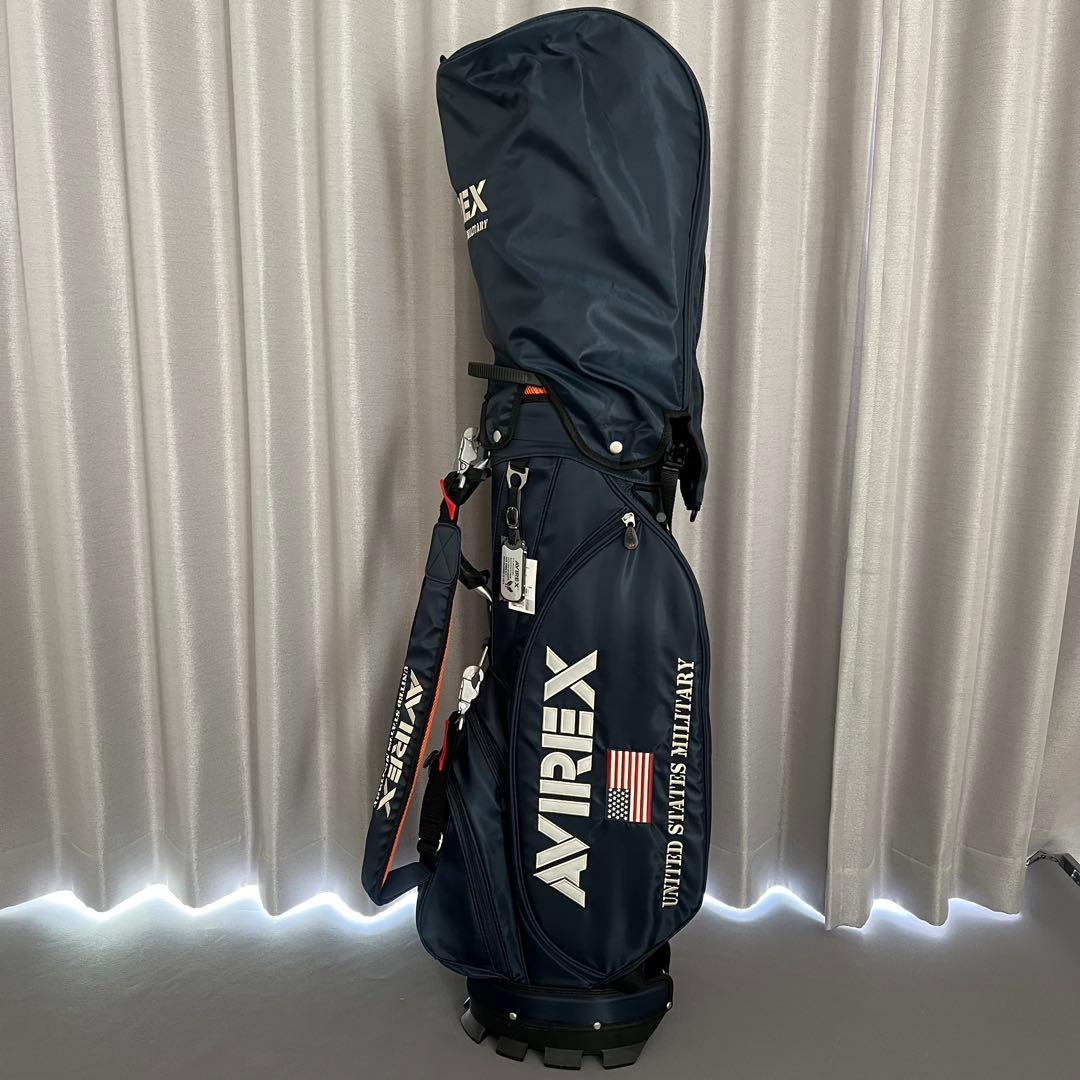 【新品】AVIREX GOLF アヴィレックスゴルフ　キャディバッグ