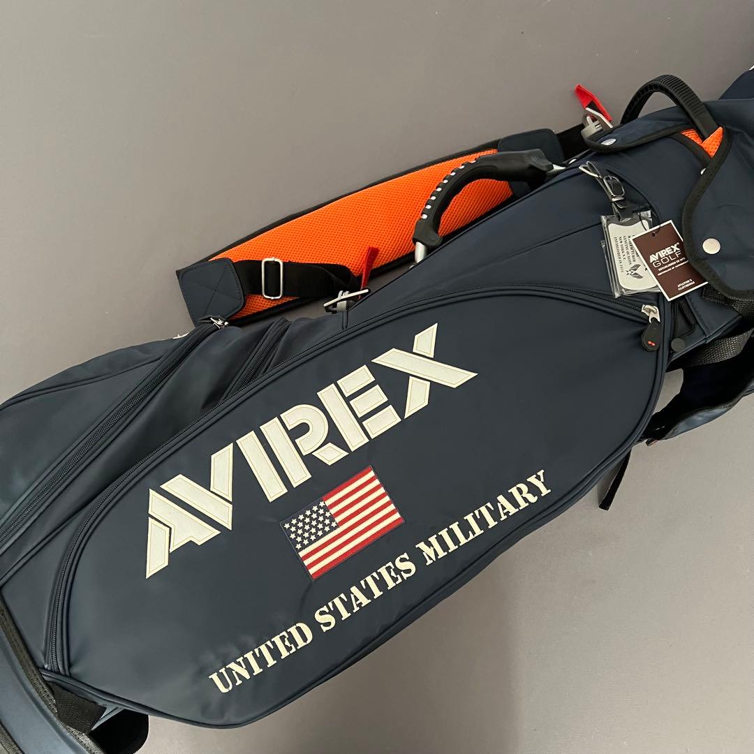 【新品】AVIREX GOLF アヴィレックスゴルフ　キャディバッグ