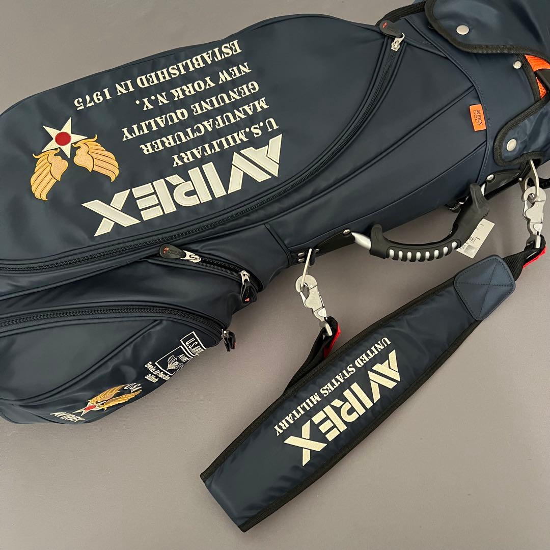 【新品】AVIREX GOLF アヴィレックスゴルフ　キャディバッグ