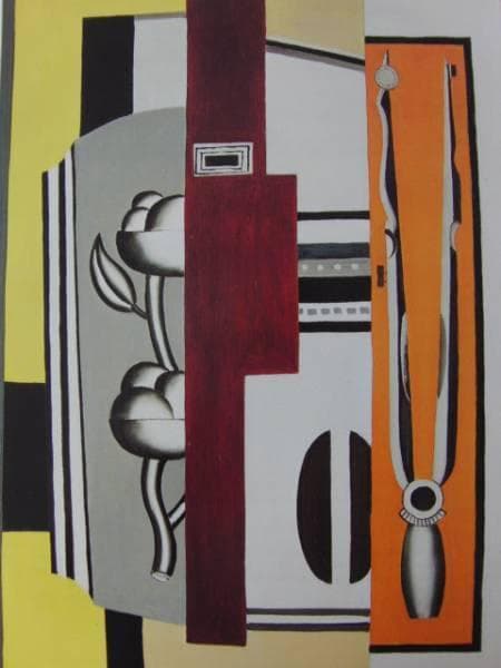 Fernand Leger、Rose et compas、希少画集画、新品高級額