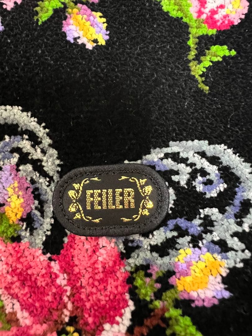 FEILER 花柄カフェエプロン&ハンカチ1枚おまけ付き