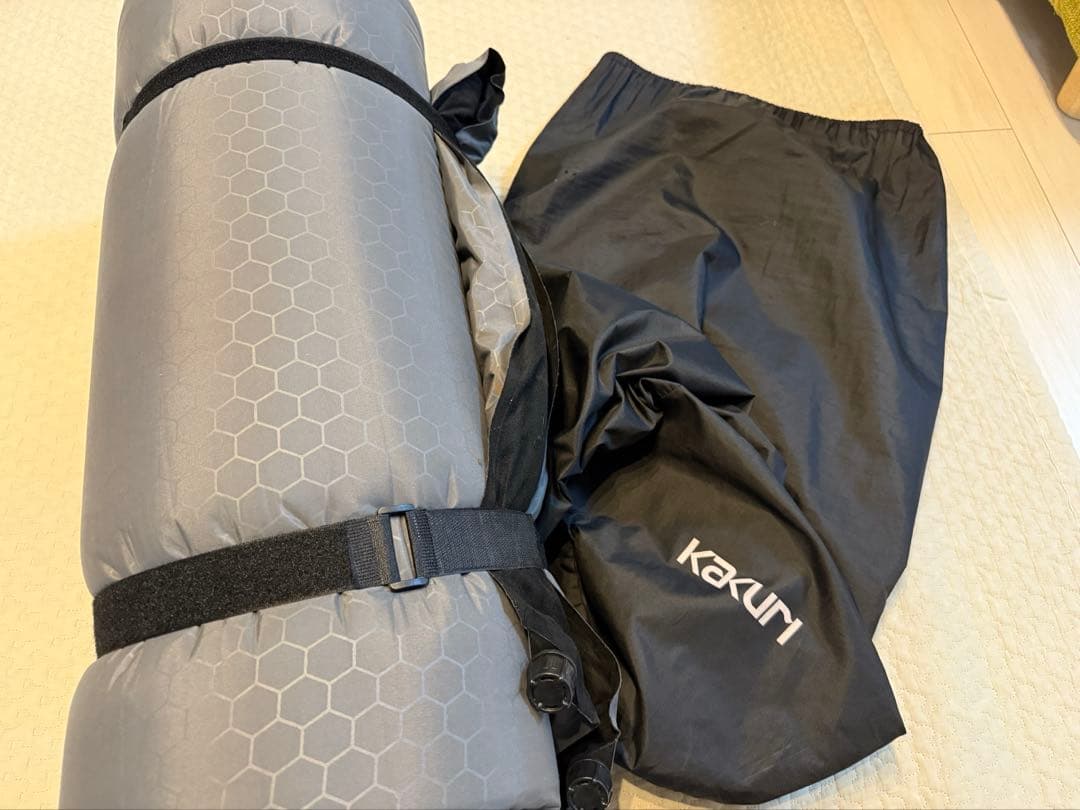 KAKURI インフレーターマット 7cm厚 自動膨張 ダブル キャンプ