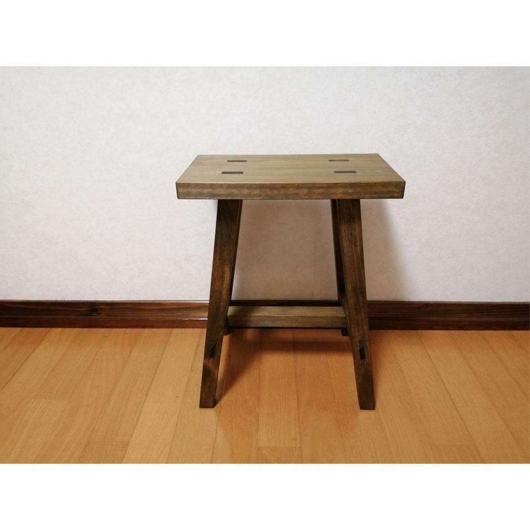 木製フラワースタンド　花台　幅35cm×高さ45cm　スツール　ベンチ　花瓶台