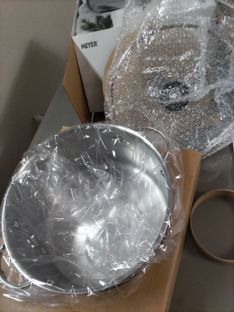 【未使用品】マイヤー 両手鍋 マキシム 24cm ステンレス 箱はいたみあり