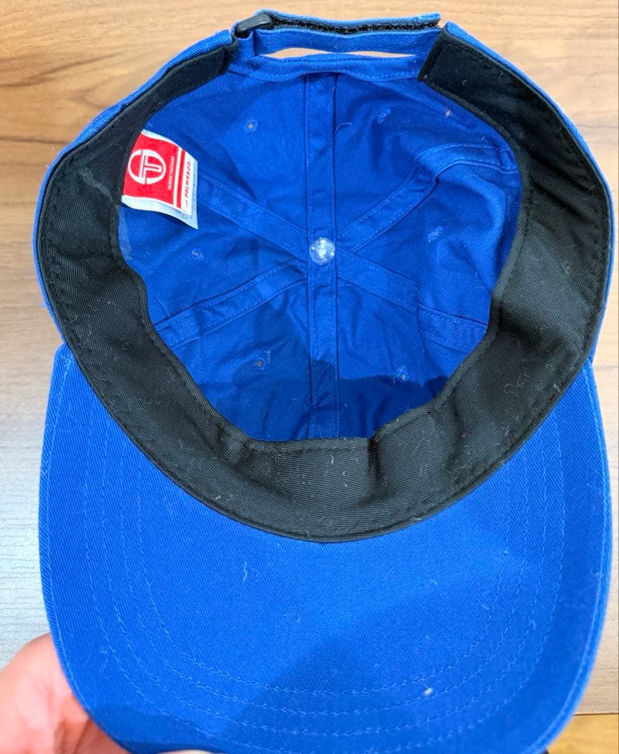 Sergio Tacchini キャップ ブルー ロゴ刺繍 PALMS&CO