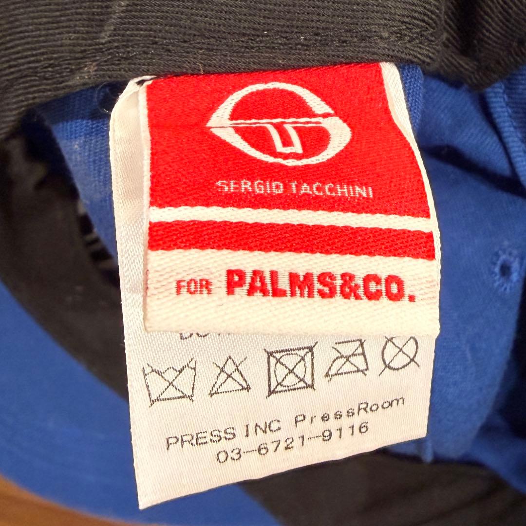 Sergio Tacchini キャップ ブルー ロゴ刺繍 PALMS&CO