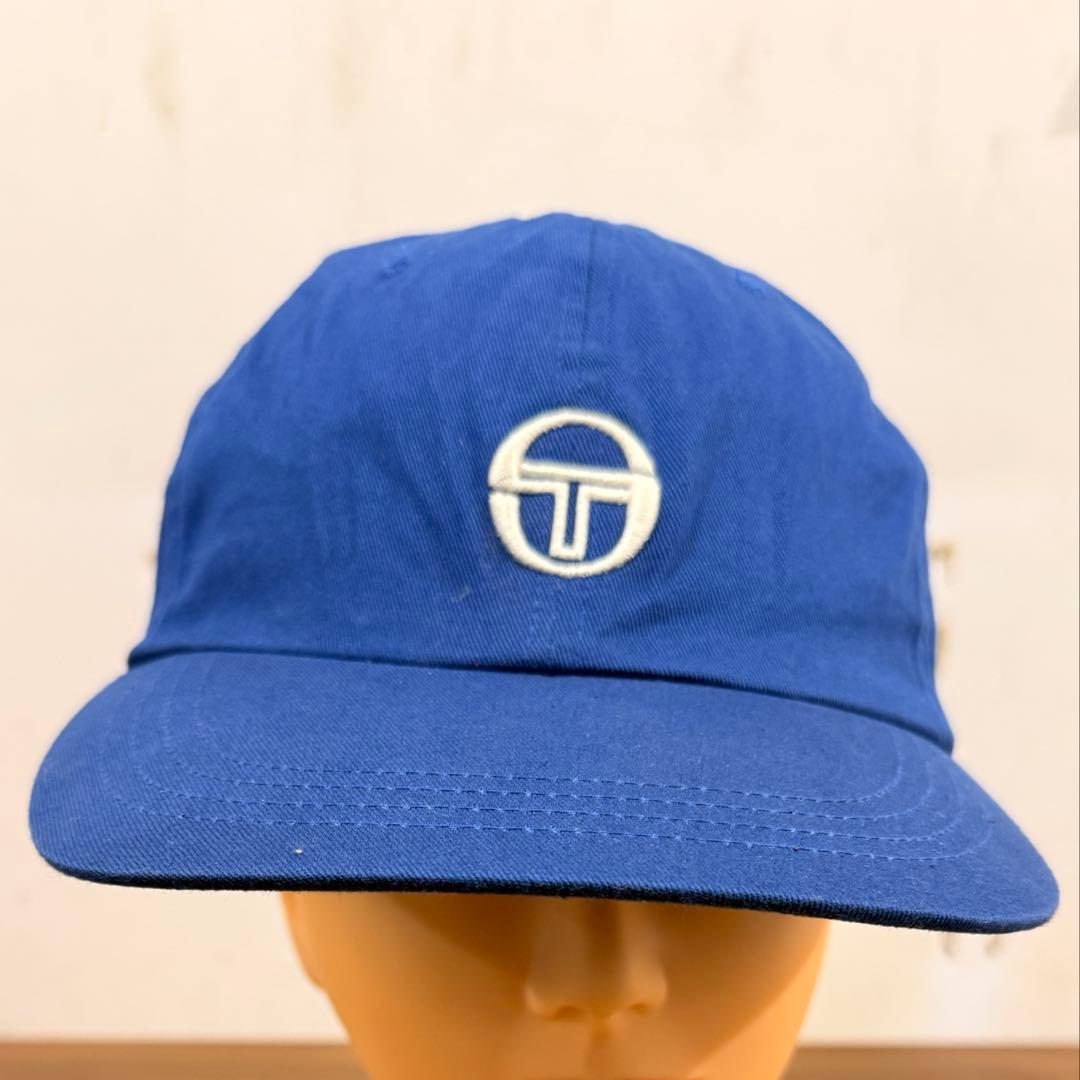 Sergio Tacchini キャップ ブルー ロゴ刺繍 PALMS&CO