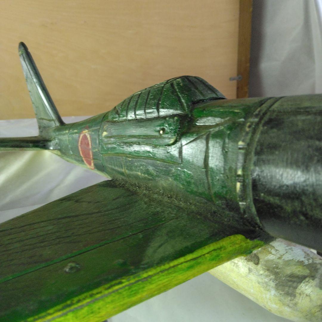 木製の戦闘機　昭和レトロ