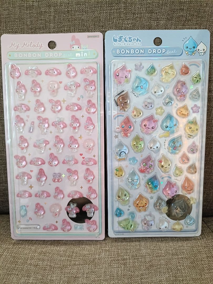 【正規品】ボンボンドロップシール　タイルシールサンリオ　たまごっち　しずくちゃん