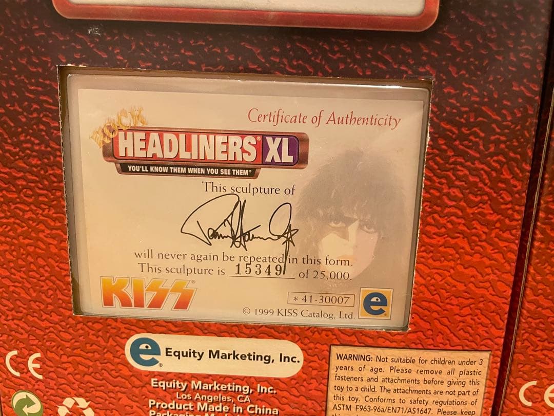 KISS HEADLINERS XL フィギュア 3体セット