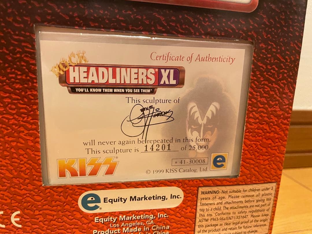 KISS HEADLINERS XL フィギュア 3体セット