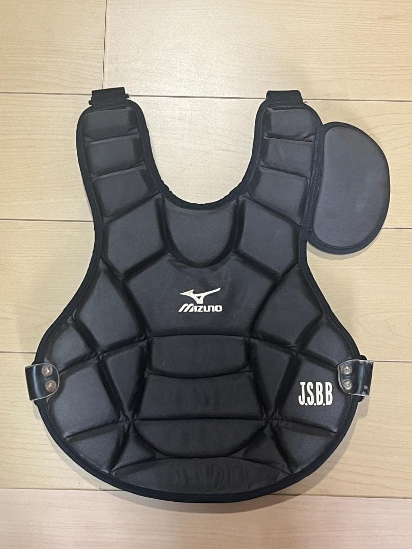 Mizuno キャッチャー防具 レガース プロテクター 少年野球 高学年用 黒