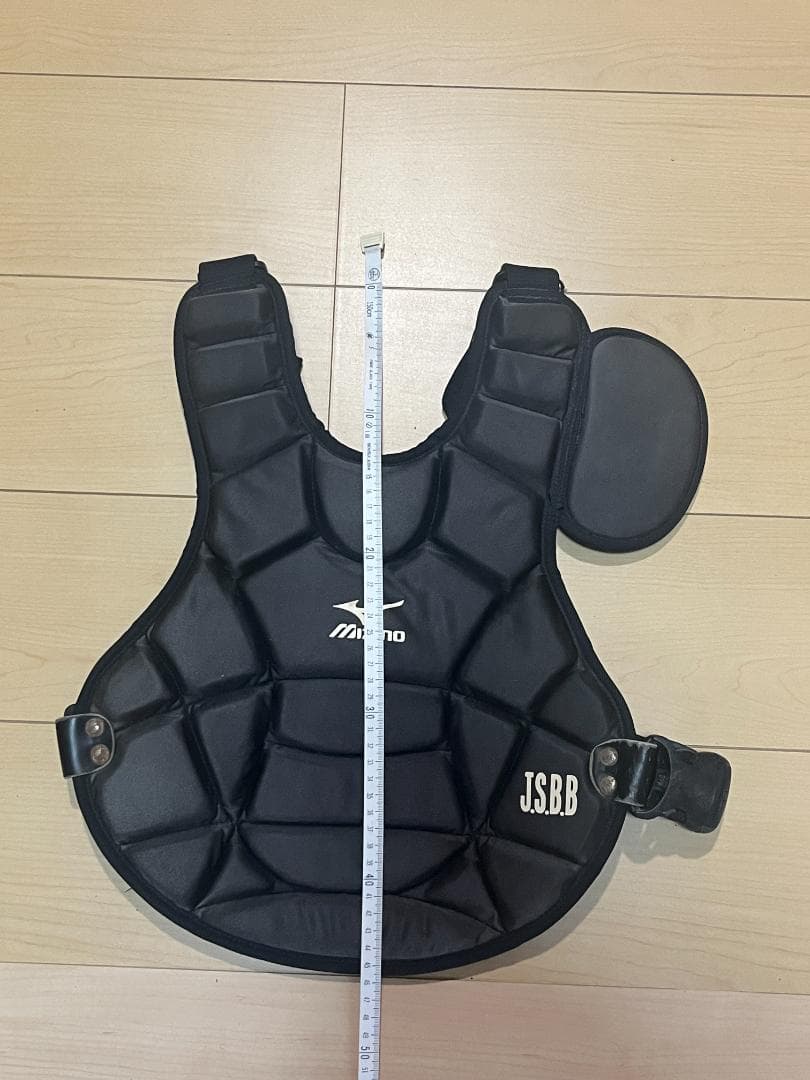 Mizuno キャッチャー防具 レガース プロテクター 少年野球 高学年用 黒
