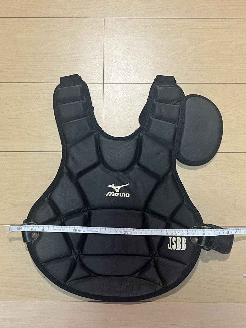 Mizuno キャッチャー防具 レガース プロテクター 少年野球 高学年用 黒