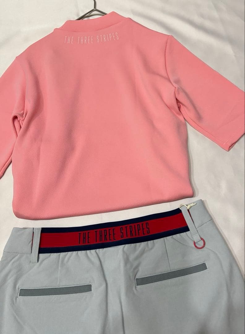 新品adidas ゴルフモックネック　WIND.DRYバックプリーツスカート