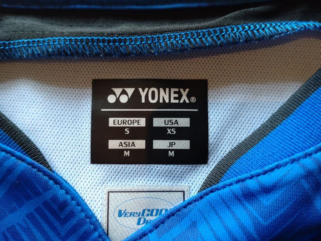 YONEX バドミントンシャツ 青 ANAロゴ入り 日本代表モデル