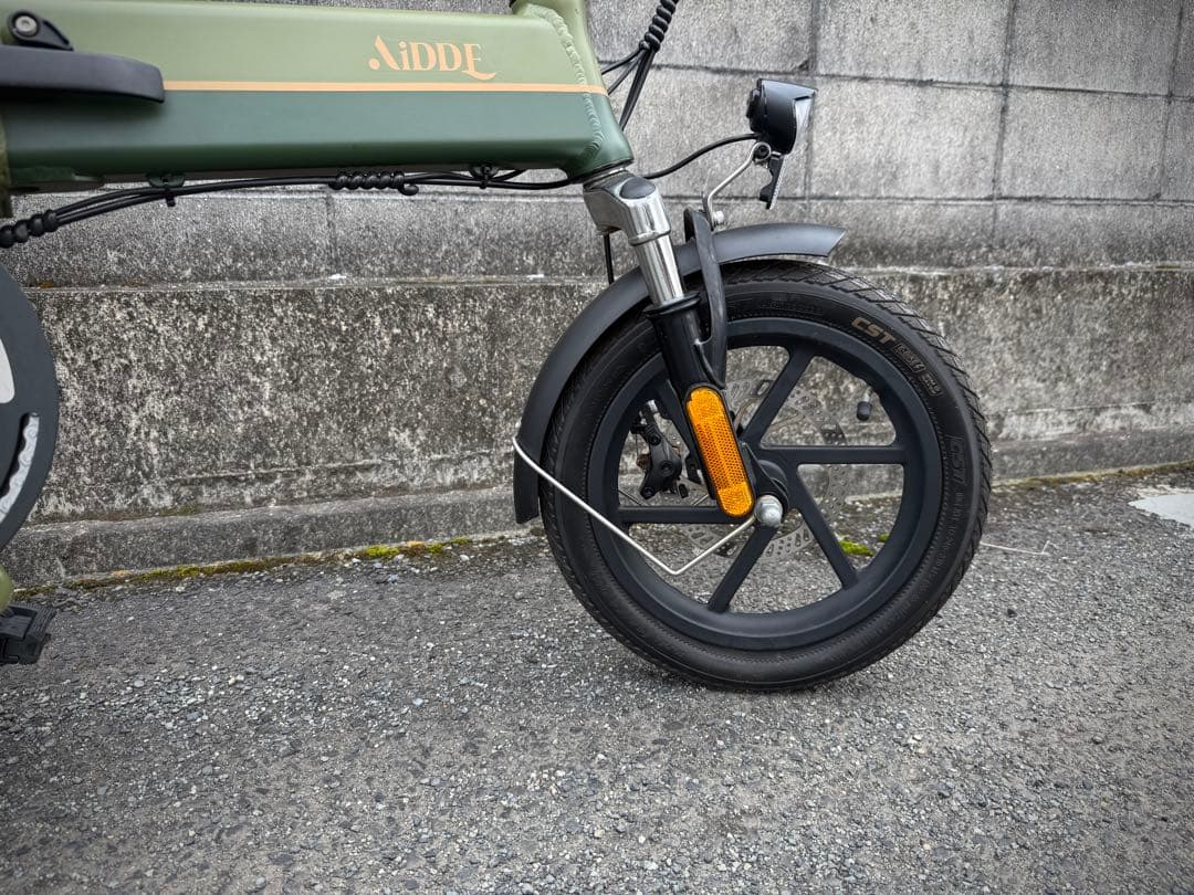「美品」送料込みAidde A1TS 折りたたみアシスト電動自転車