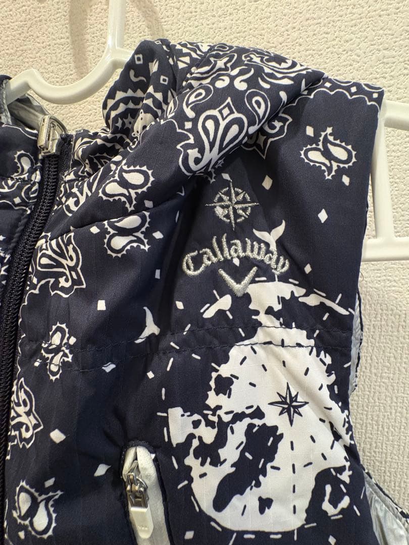 [美品]Callaway リバーシブルフード付きベスト