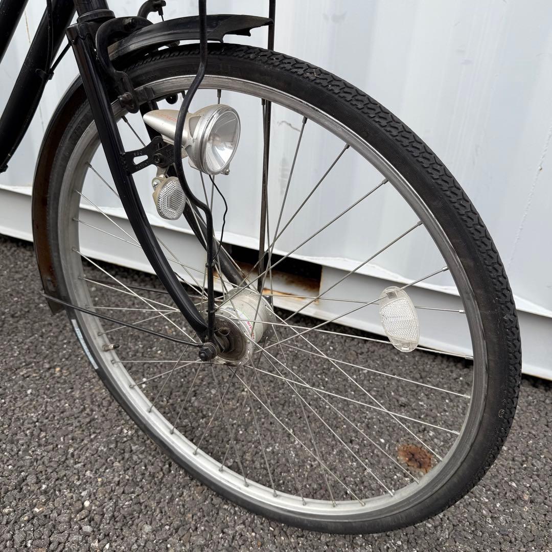 【都内/千葉市引取】ママチャリ 26インチ自転車 カゴ/鍵/オートライト付