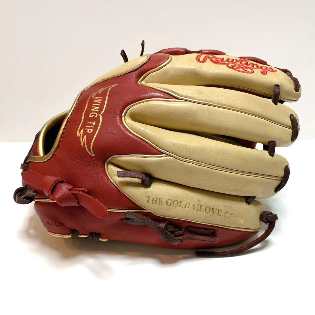 ✨美品✨Rawlings ローリングス 内野手用 左投げ キャメル レッド