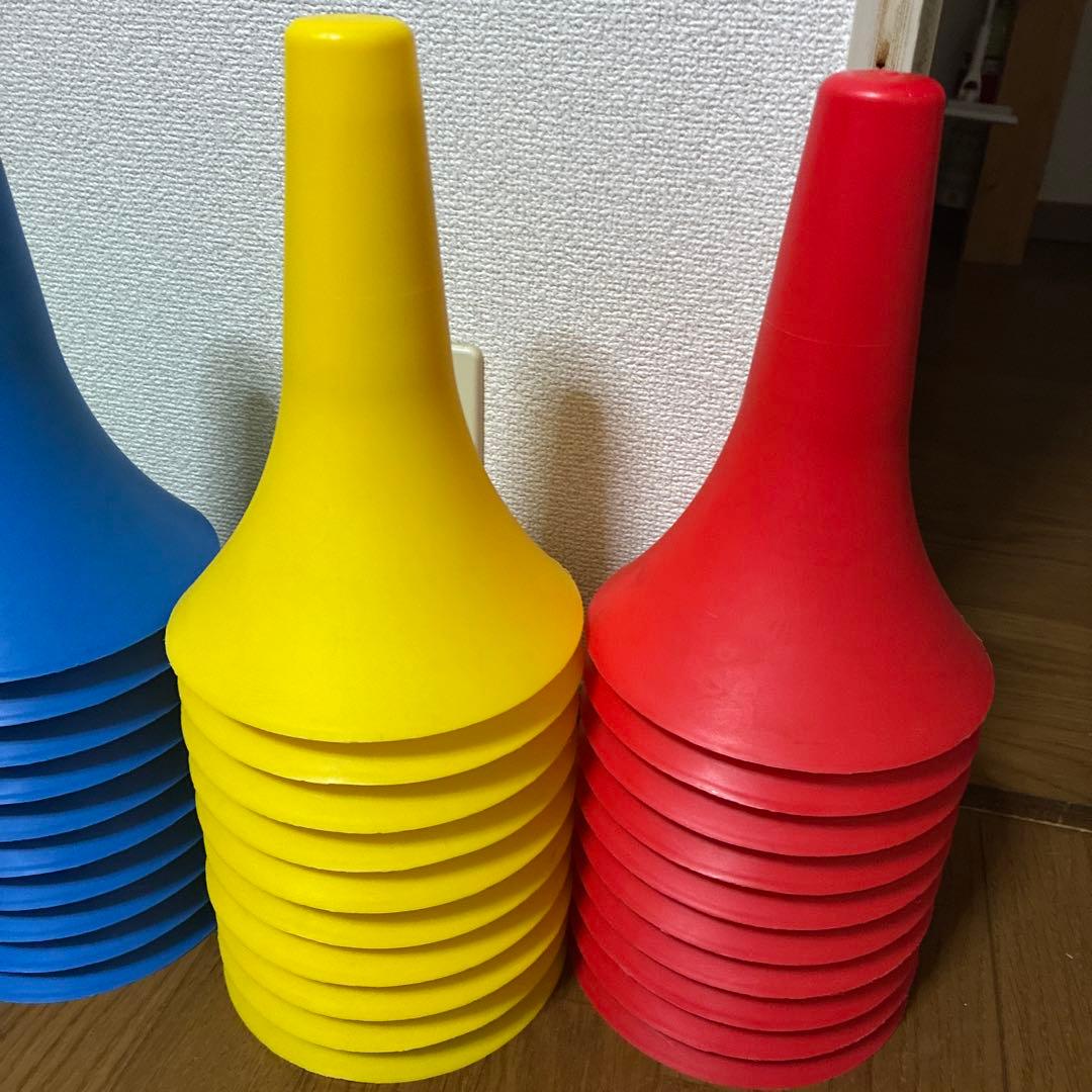 サッカーアジリティコーン　スポーツトレーニングマーカー40本セット　リップコーン