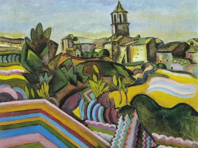 ジョアン ミロ、【プラデス村】、新品高級額 額装付、年代物・希少画集画