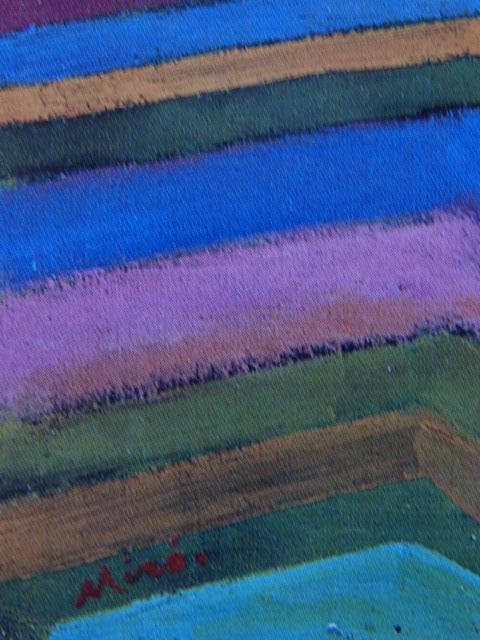 ジョアン ミロ、【プラデス村】、新品高級額 額装付、年代物・希少画集画