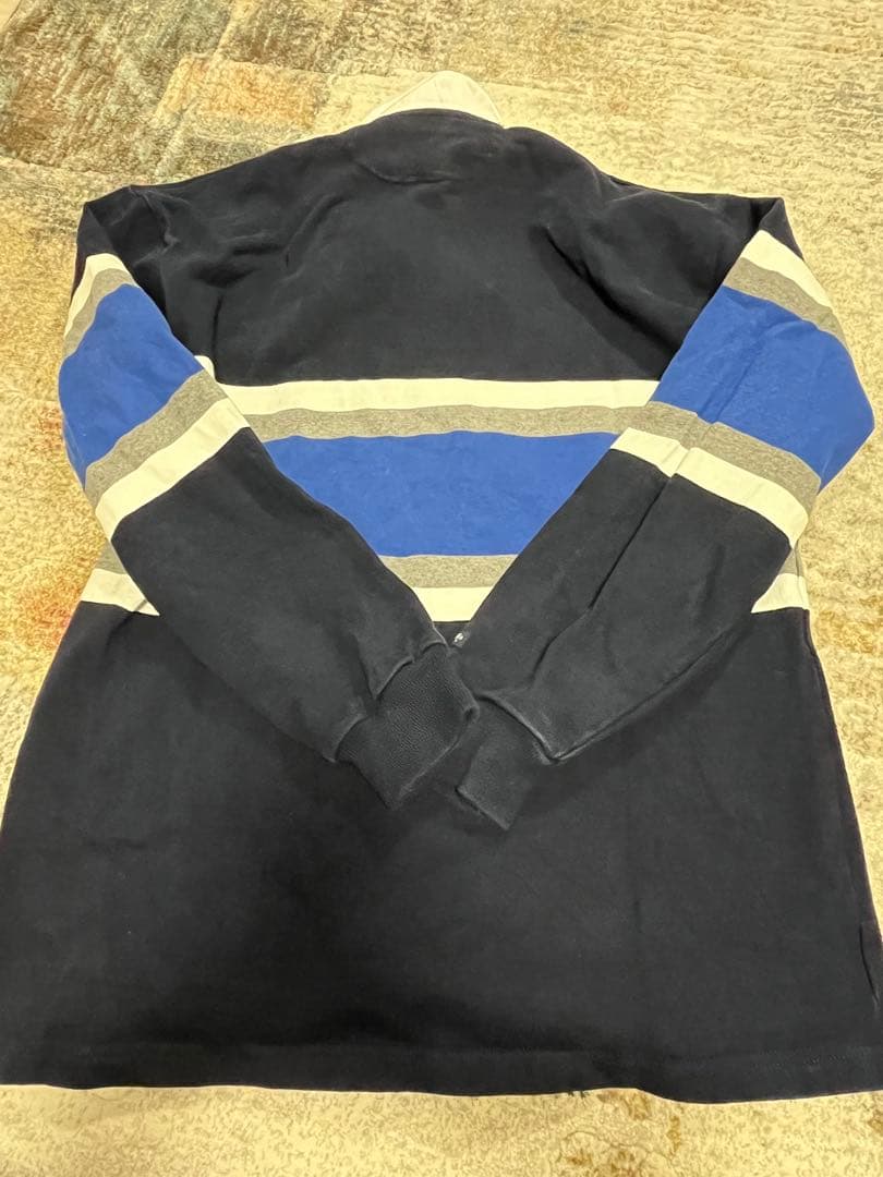 ★美品★ BARBARIAN ラガーシャツ XL ネイビー