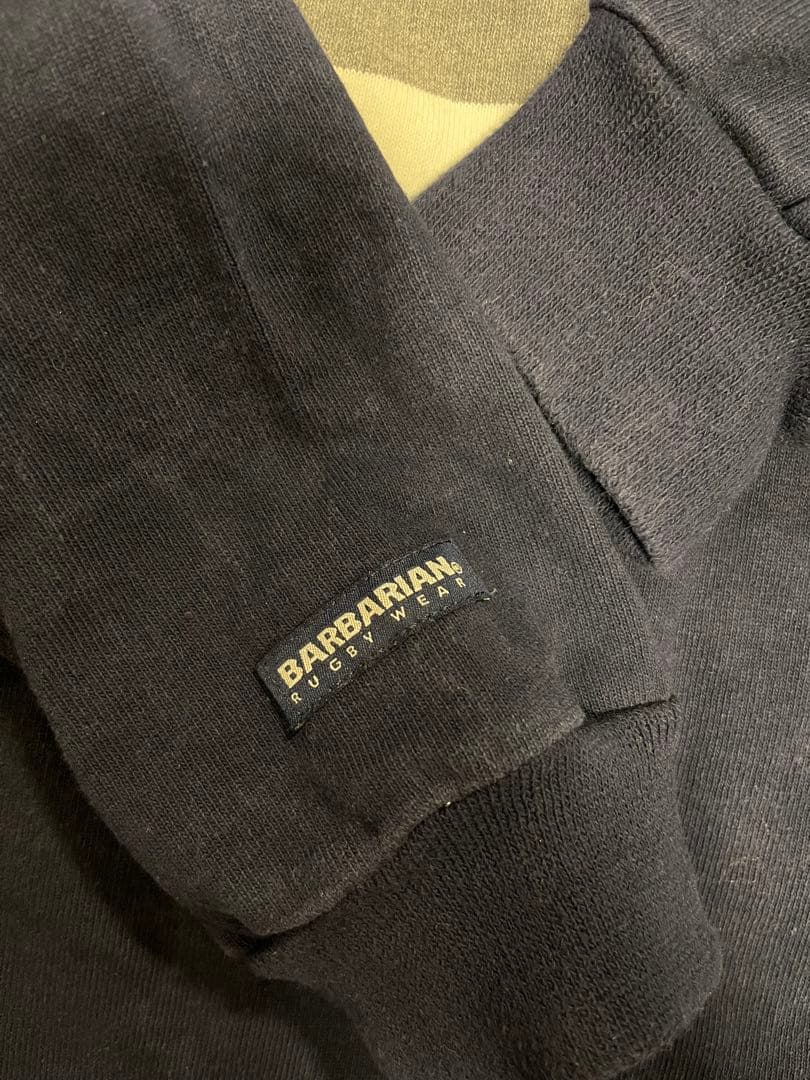 ★美品★ BARBARIAN ラガーシャツ XL ネイビー