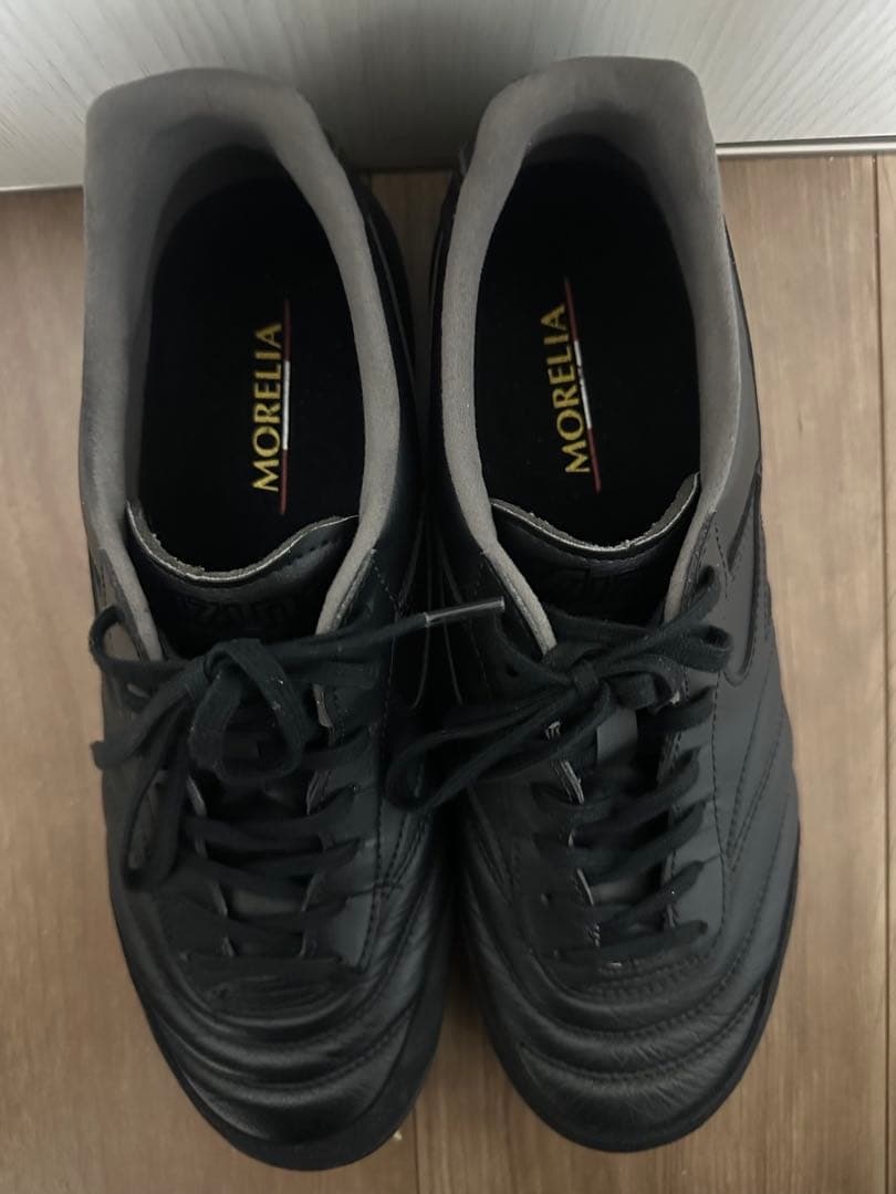 MORELIA プロフェッショナルモデル ブラック サッカーシューズ 26cm