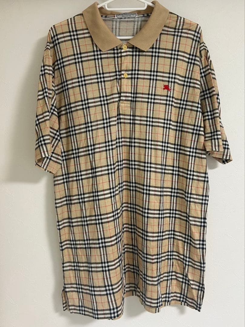 Burberry チェック柄 ポロシャツ