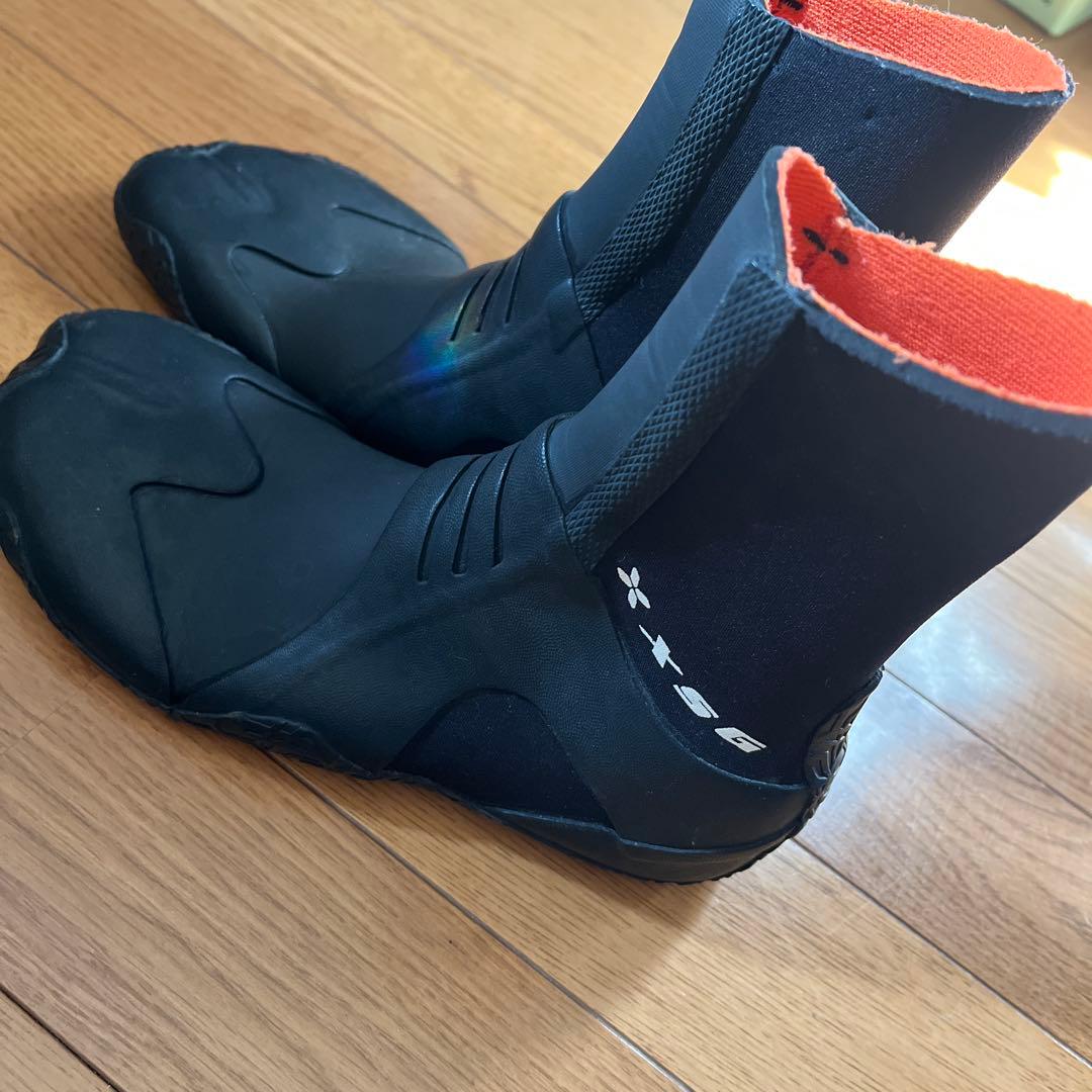 X-SOCKS サーフィン用 ネオプレンブーツ ブラック/オレンジ