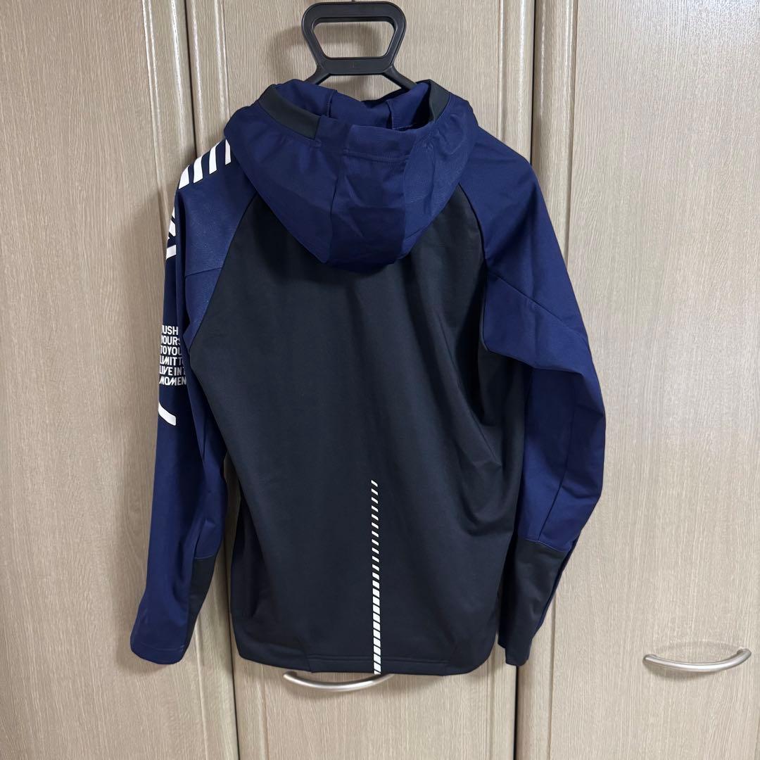 【セットアップ】アシックス フード付きジャケット/パンツ Sサイズ/トリコット