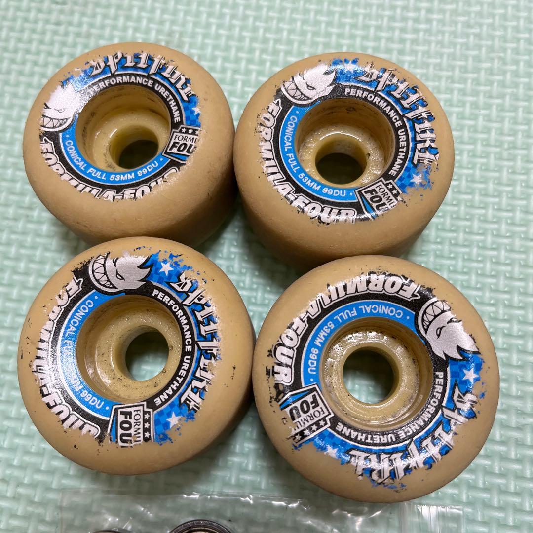 spitfire f4 スケートボード　ハードウィール　５３mm