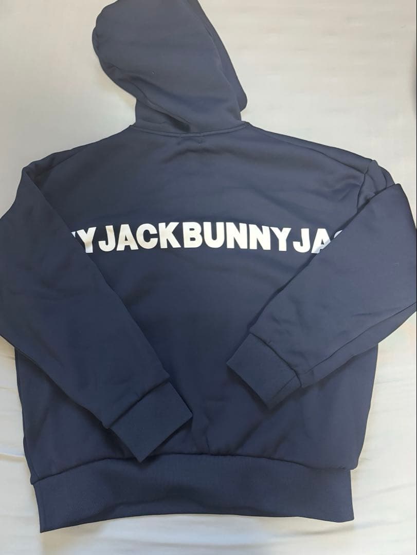 男女ok JACKBUNNY ネイビー 裏起毛　パーカー サイズ4