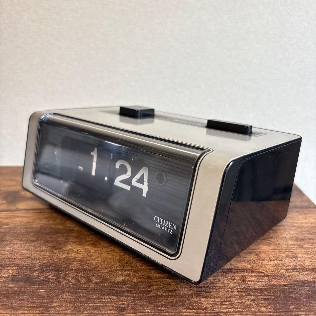 【昭和レトロ】CITIZEN　シチズン　電池式パタパタ時計　S63当時物