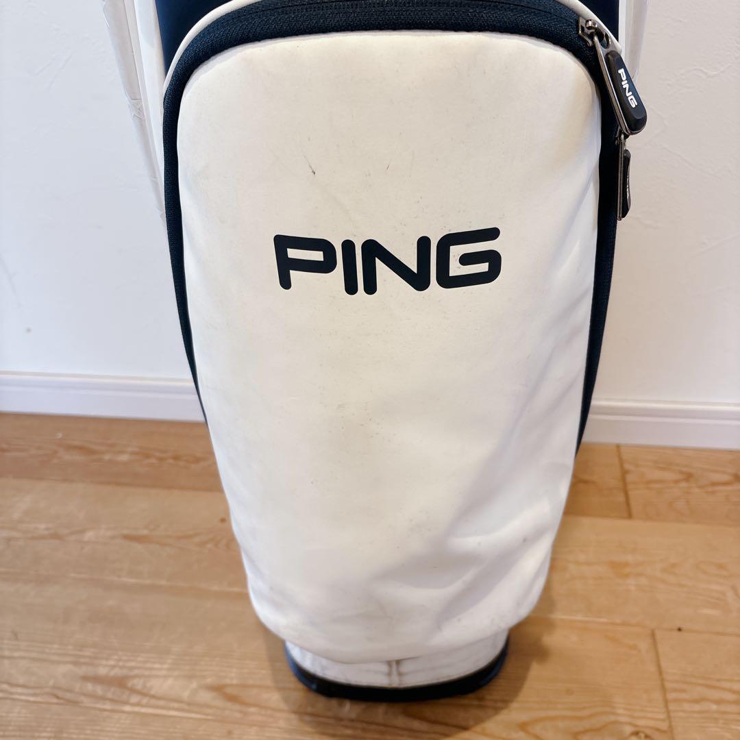 K464 PING トリコロールカラー キャディバッグ