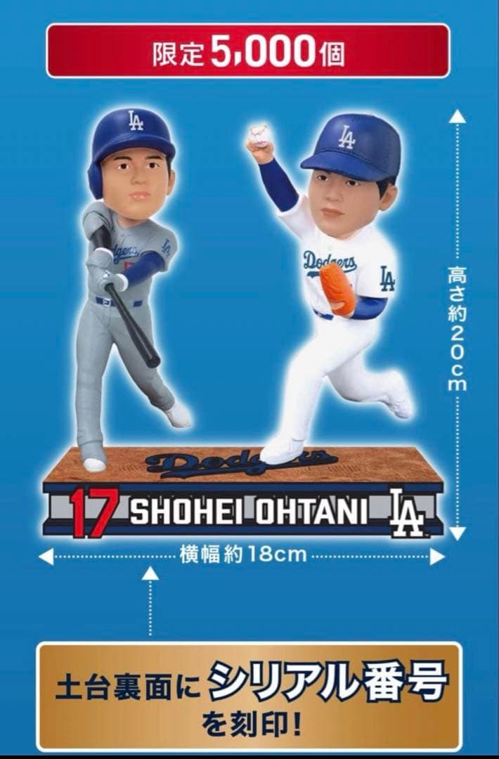 大谷翔平　ボブルヘッド　二刀流　シリアル付き