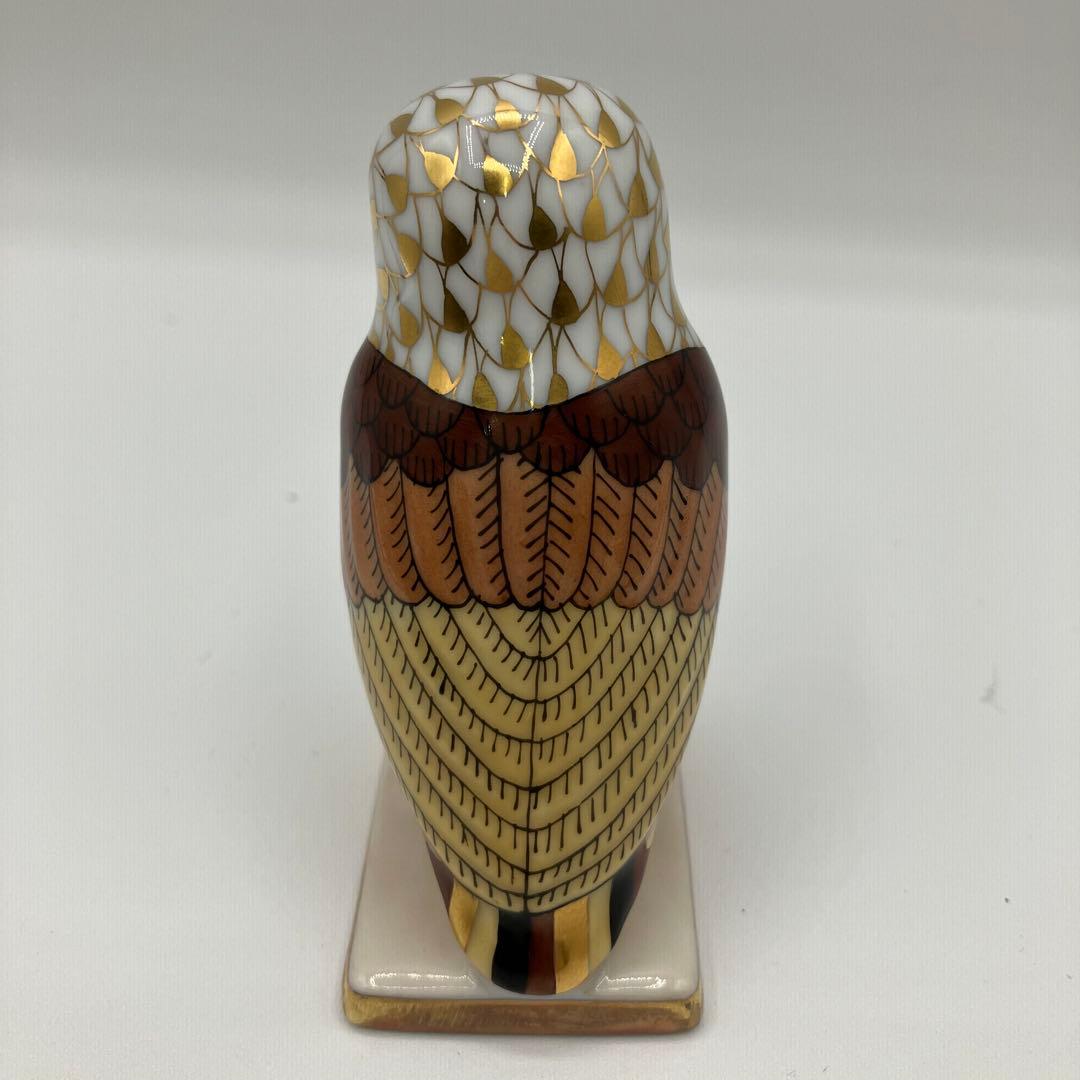 【美品】ヘレンド アテナのふくろう 933/3000 箱付 限定 置物 陶器